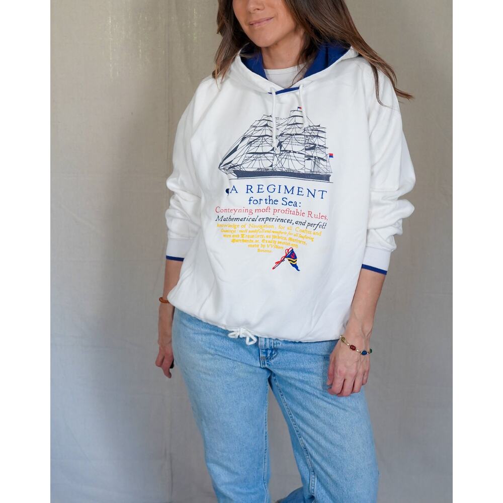 Vintage GAP Nautical Hoodie / Sailboat Graphic Sweatshirt